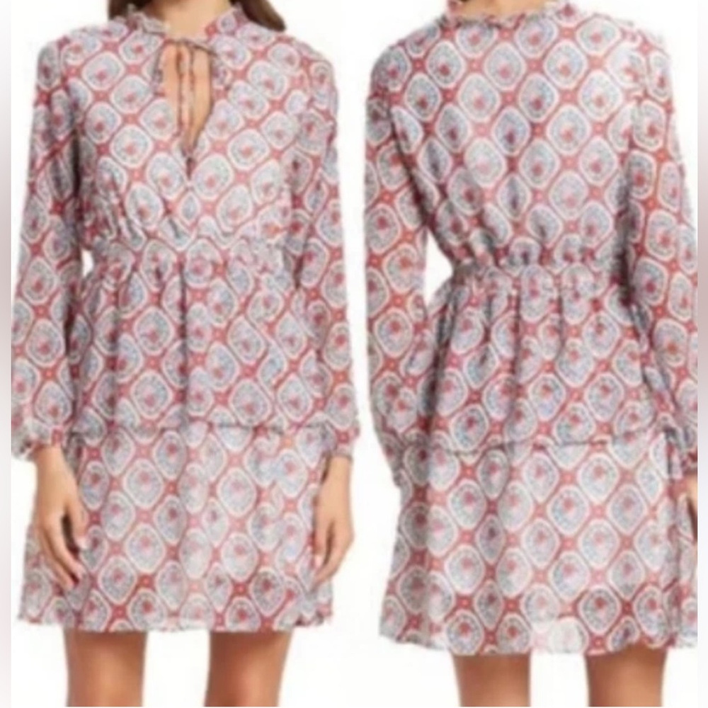 Love X Design Red and Blue Patterned
Lightweight Summer Dress XL